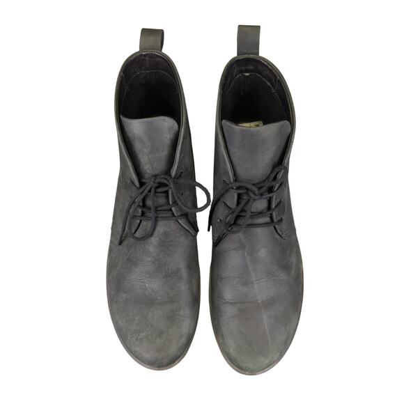 Ecco Skyler Chukka Boot Black Leather Wedge Heels Ankle Booties 40 Women 10-10.5 - Picture 4 of 8